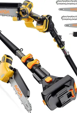 2-IN-1 Cordless 8-Inch Pole Chainsaw