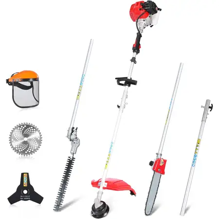 Gas Weed Eater 52 cc 5-in-1 Multi-Tool String Trimmer